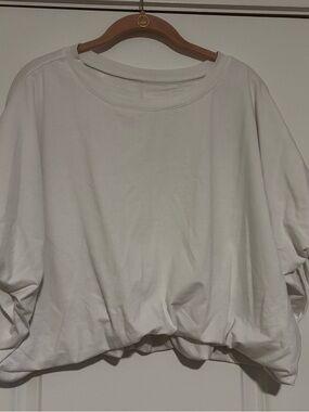 Classic White Women's Crewneck crop top